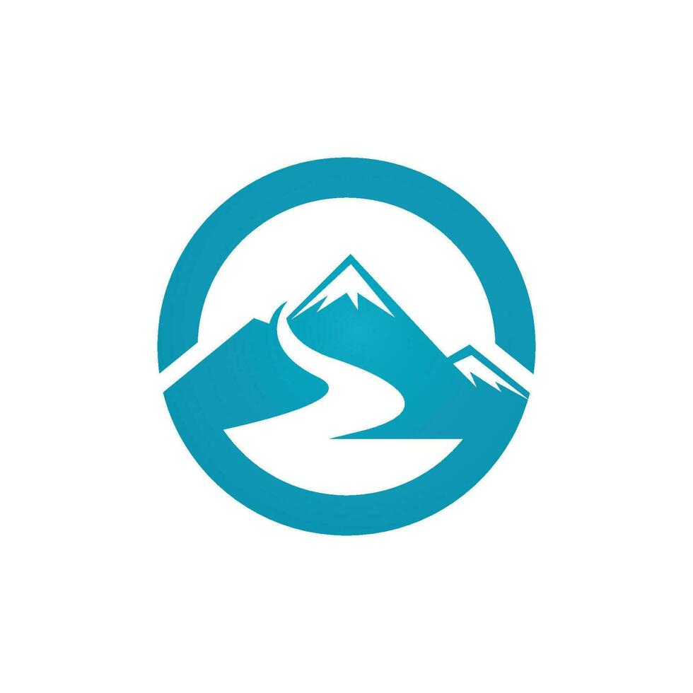 logo d & # 39; icône de montagne vecteur