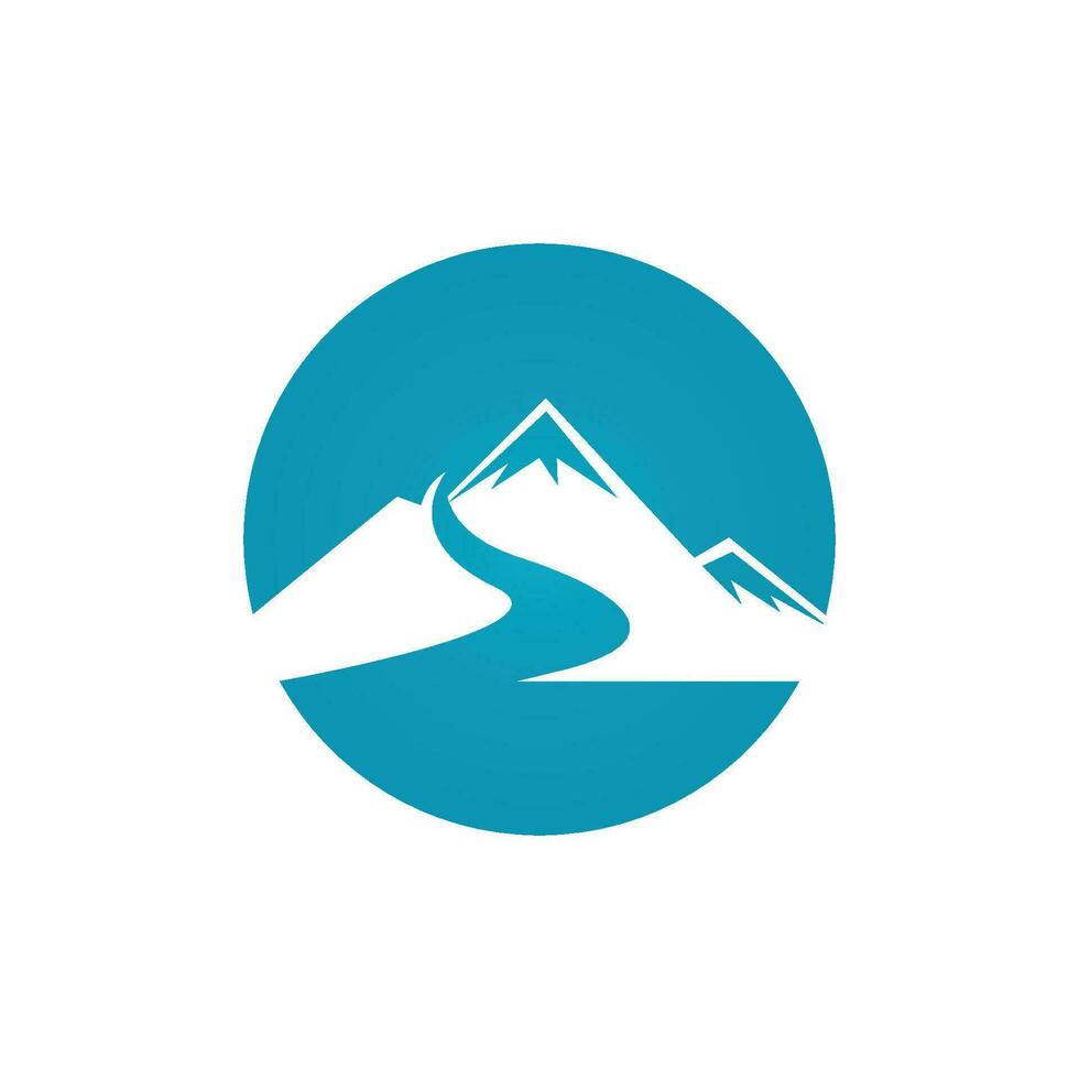 logo d & # 39; icône de montagne vecteur