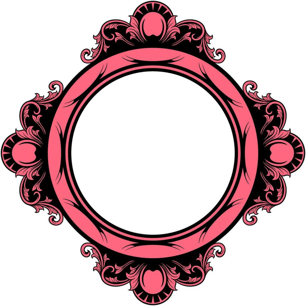 cercle ornement Cadre vecteur