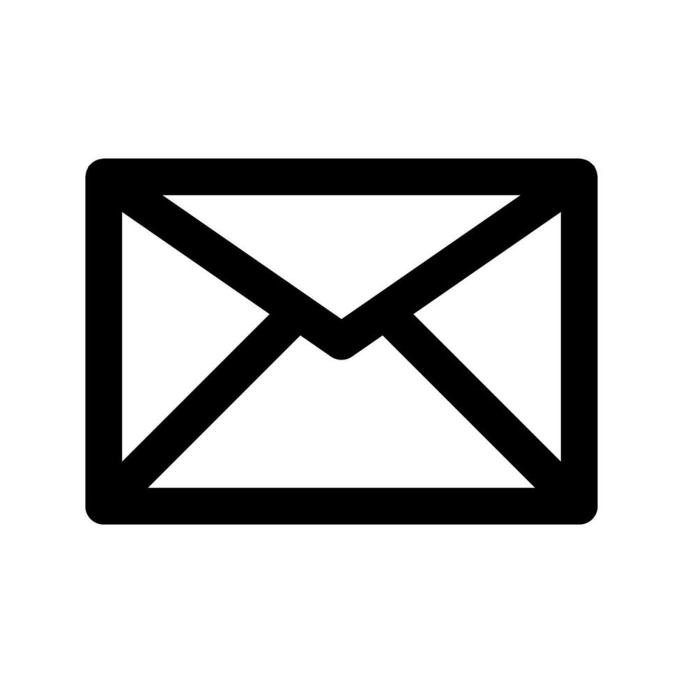 courrier icône vecteur. email symbole. enveloppe signe. vecteur