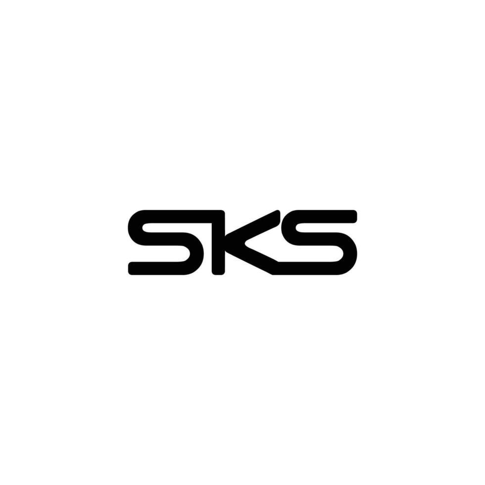 monogramme lettre sks moderne initiale logo conception ,sks lié cercle majuscule monogramme logo vecteur
