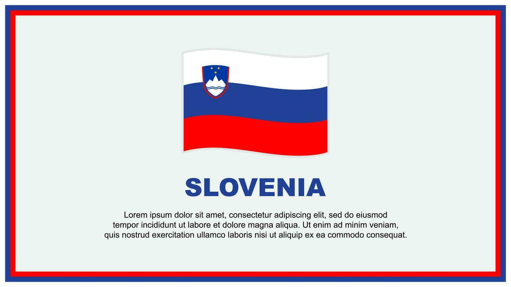 slovénie drapeau abstrait Contexte conception modèle. slovénie indépendance journée bannière social médias vecteur illustration. slovénie bannière