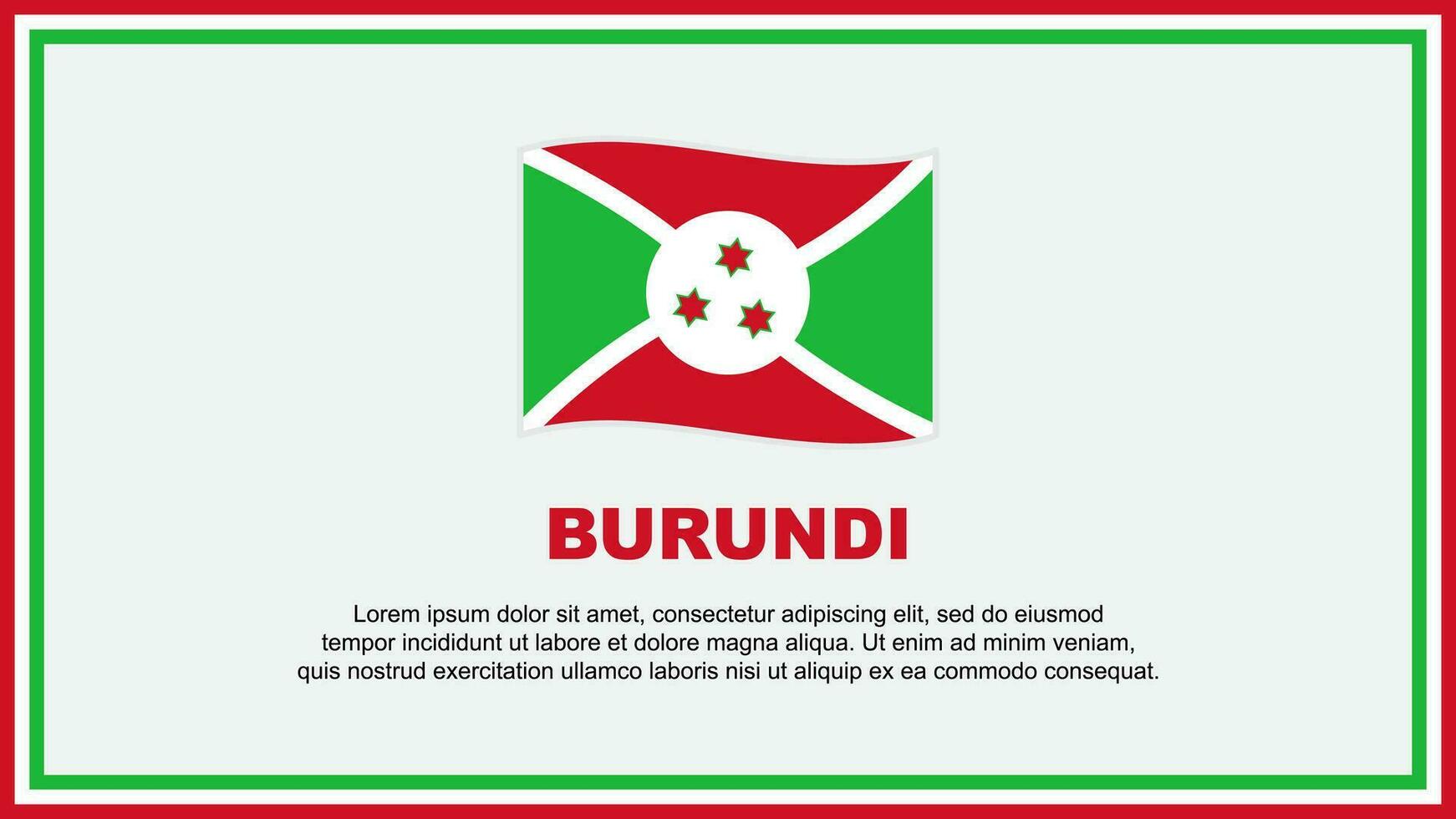 burundi drapeau abstrait Contexte conception modèle. burundi indépendance journée bannière social médias vecteur illustration. burundi bannière