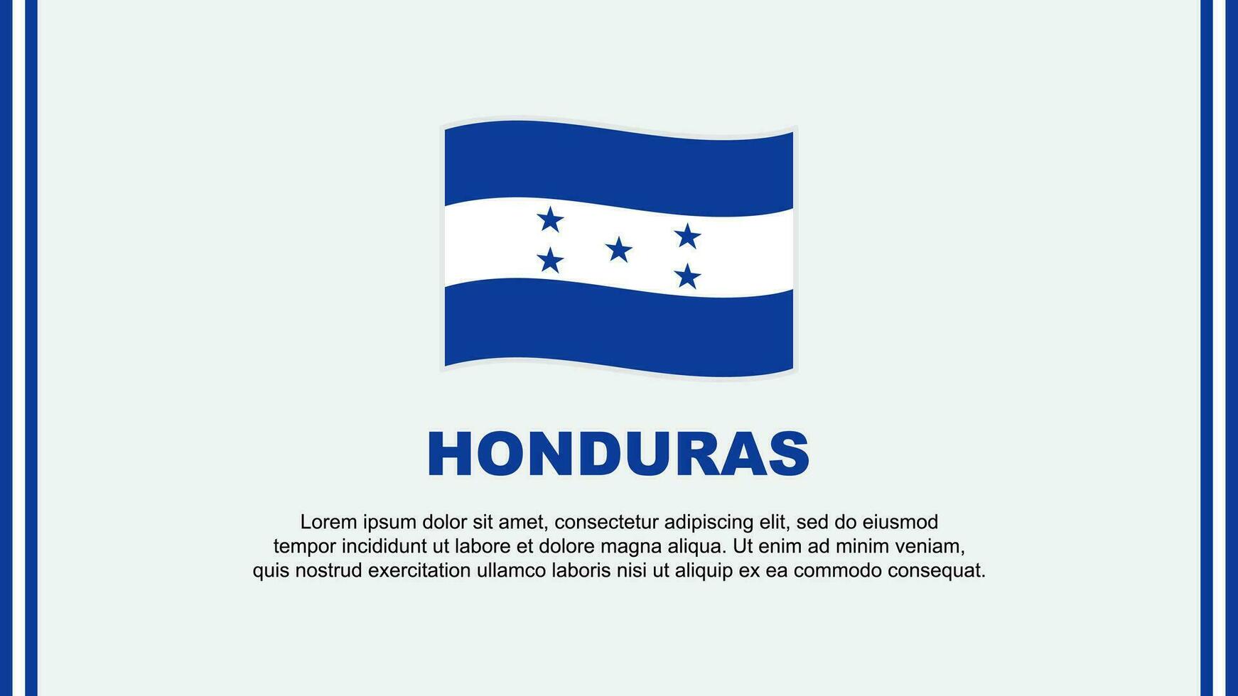 Honduras drapeau abstrait Contexte conception modèle. Honduras indépendance journée bannière social médias vecteur illustration. dessin animé