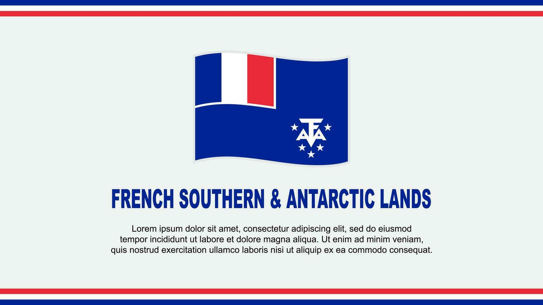 français du sud et antarctique terres drapeau abstrait Contexte conception modèle. français du sud et antarctique terres indépendance journée bannière social médias vecteur illustration. conception