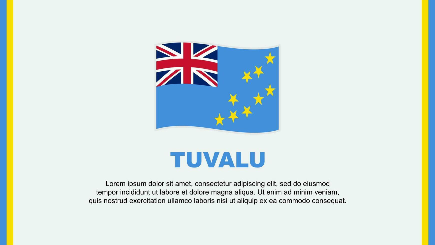 Tuvalu drapeau abstrait Contexte conception modèle. Tuvalu indépendance journée bannière social médias vecteur illustration. Tuvalu dessin animé
