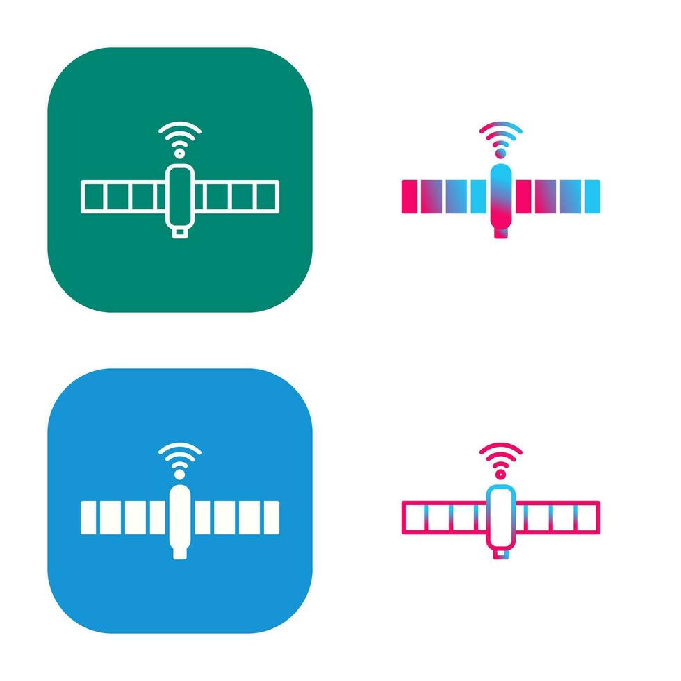 icône de vecteur satellite unique