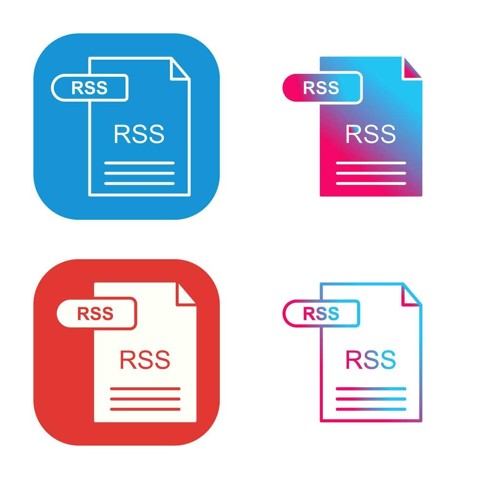 icône de vecteur rss