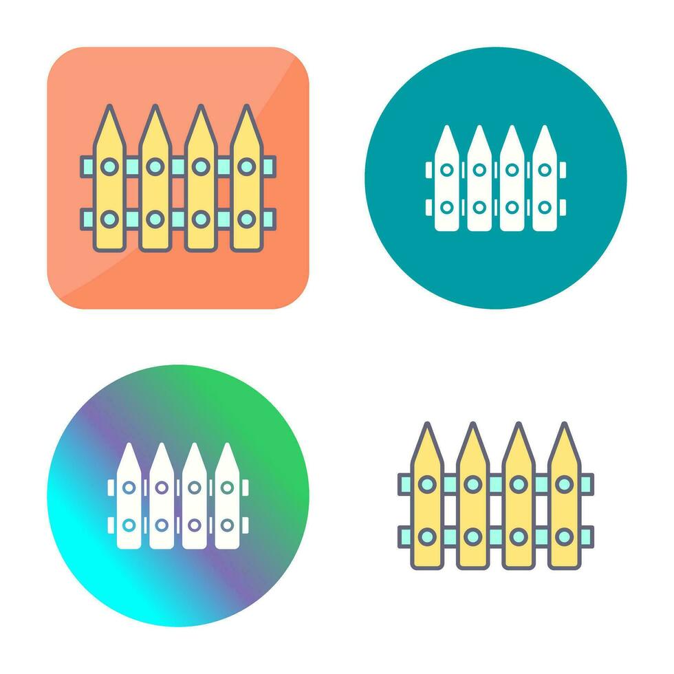 icône de vecteur de clôture