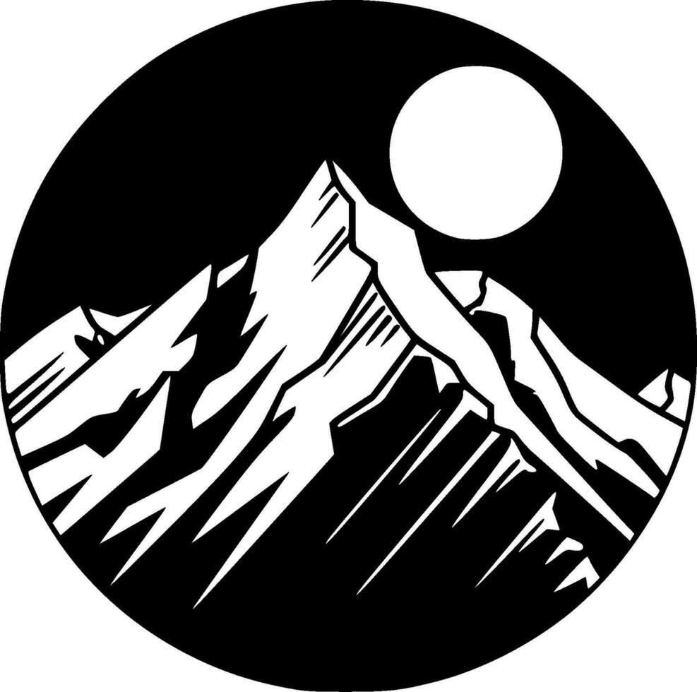 montagnes - haute qualité vecteur logo - vecteur illustration idéal pour T-shirt graphique