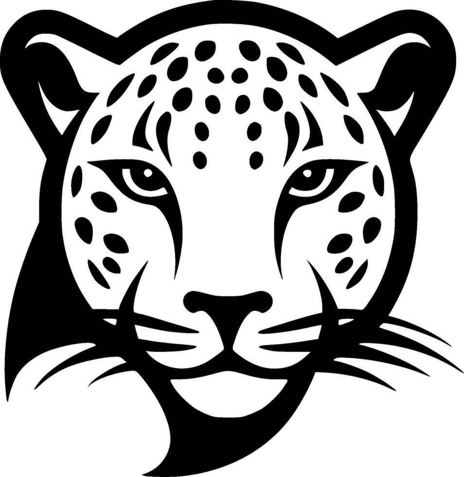 léopard, minimaliste et Facile silhouette - vecteur illustration