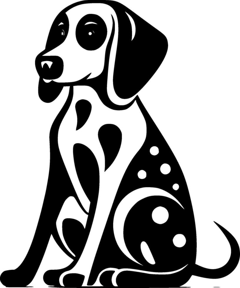dalmatien - minimaliste et plat logo - vecteur illustration