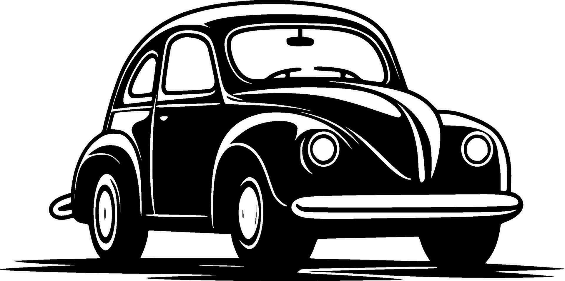 voiture - minimaliste et plat logo - vecteur illustration