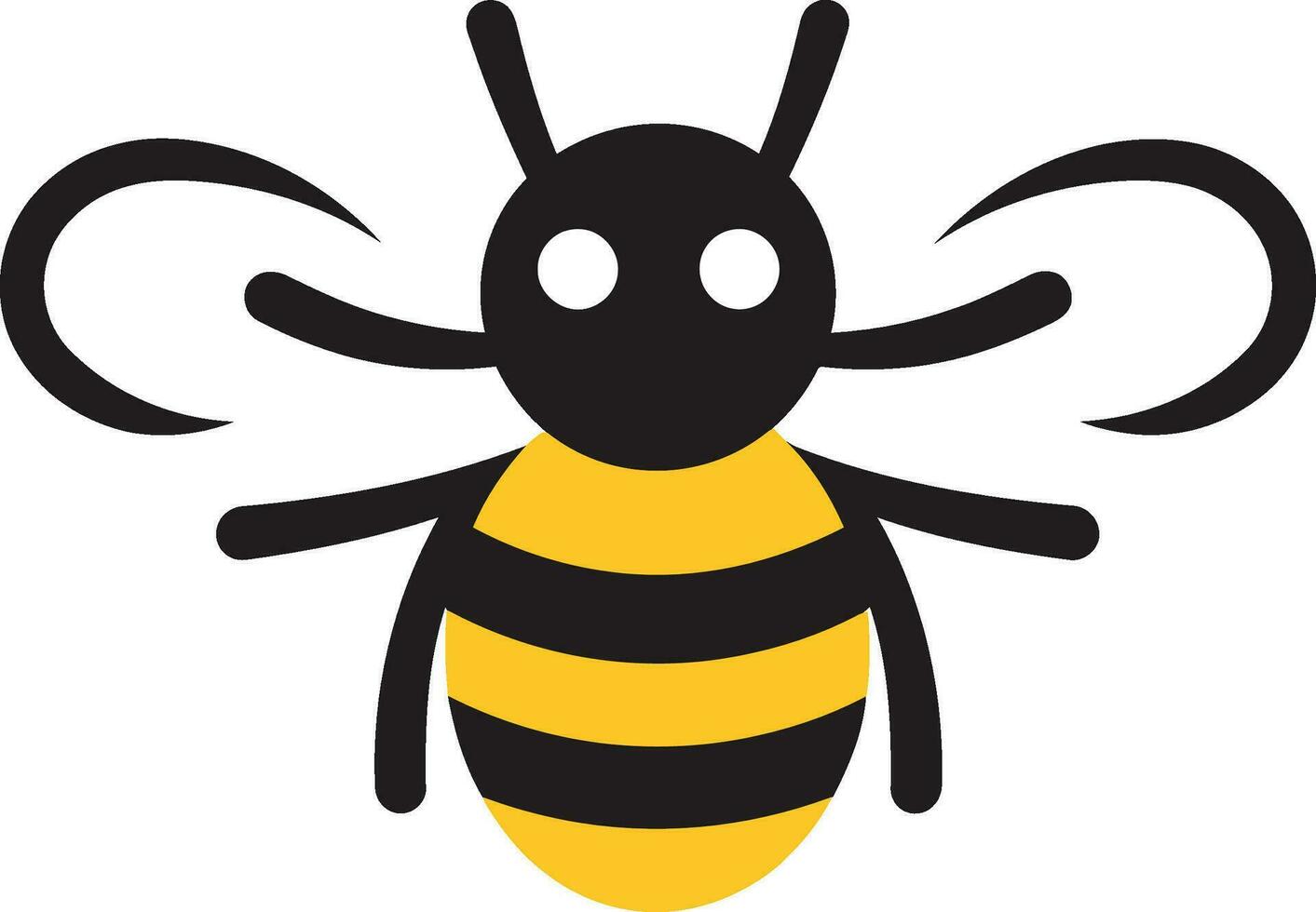 abeille monogramme conception ruche Royal crête vecteur
