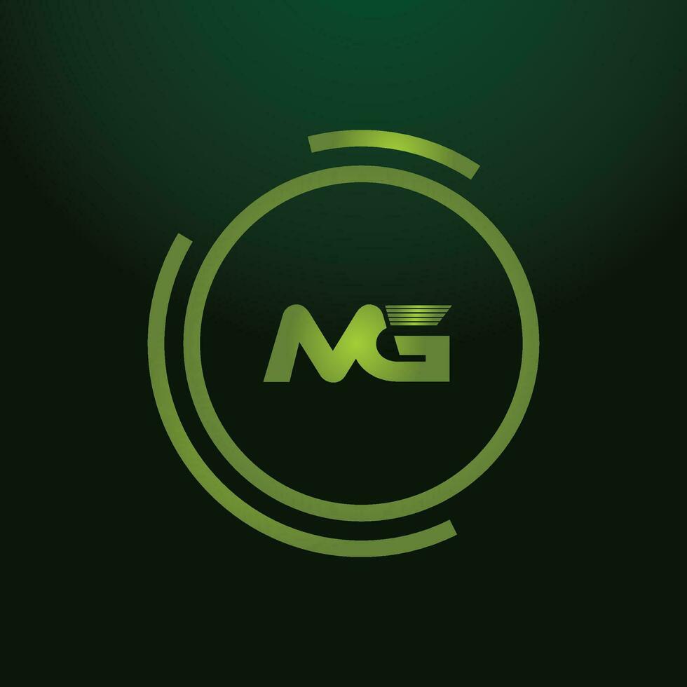 mg, gm alphabets lettres logo monogramme vecteur