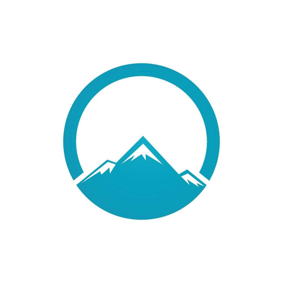 logo d & # 39; icône de montagne vecteur