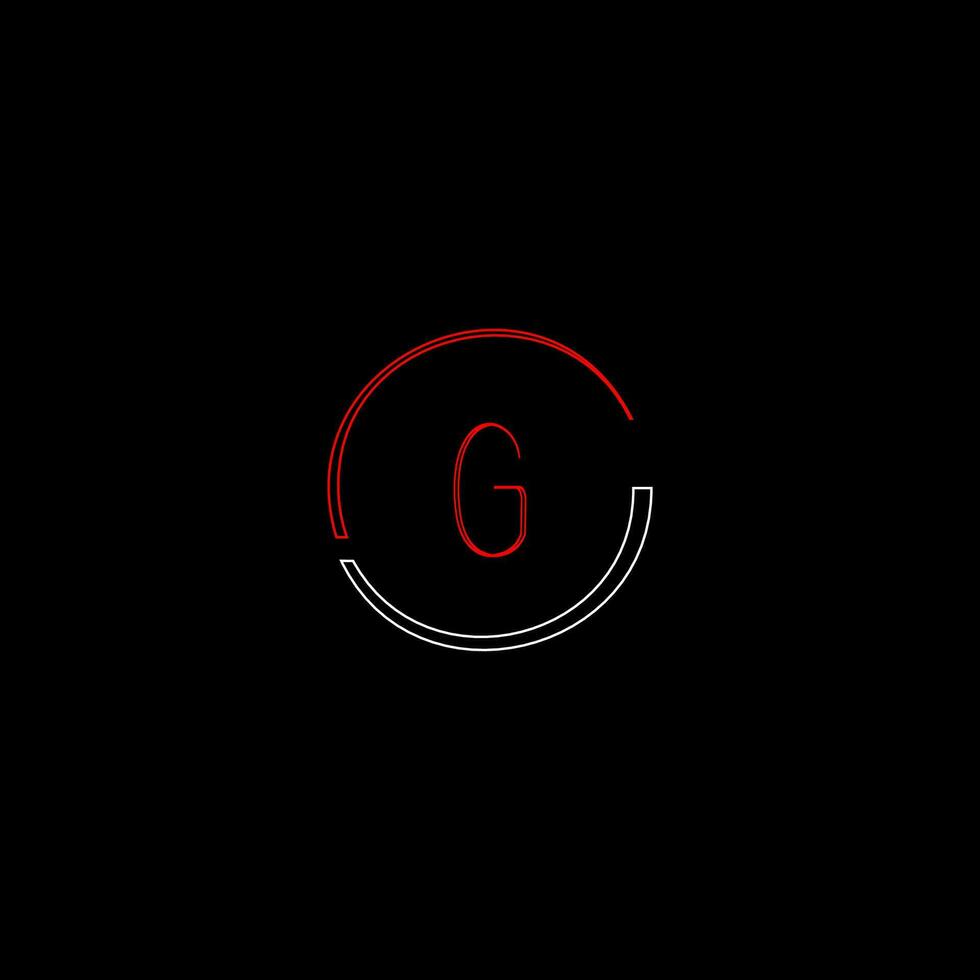g Créatif moderne des lettres logo conception modèle vecteur