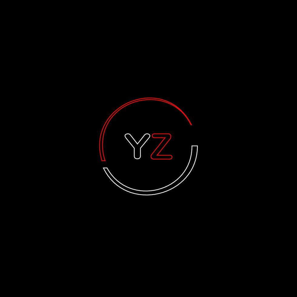 yz Créatif moderne des lettres logo conception modèle vecteur