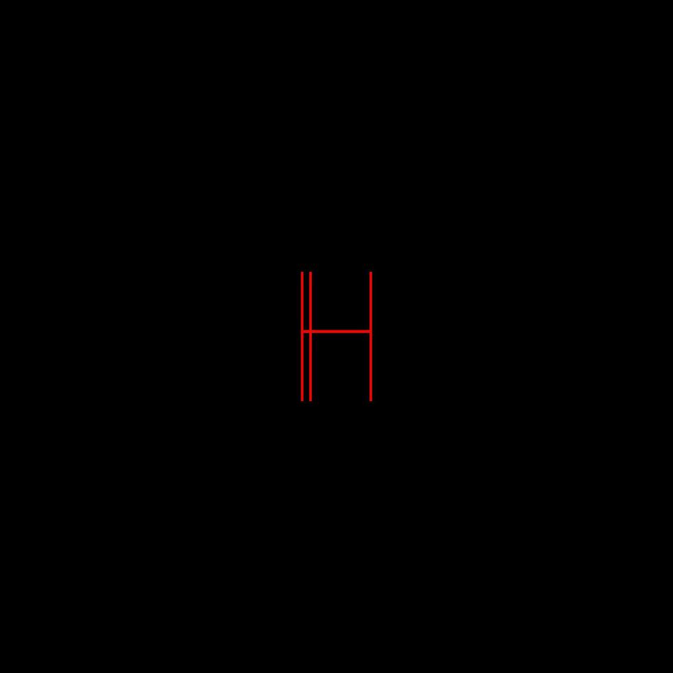 h Créatif moderne des lettres logo conception modèle vecteur