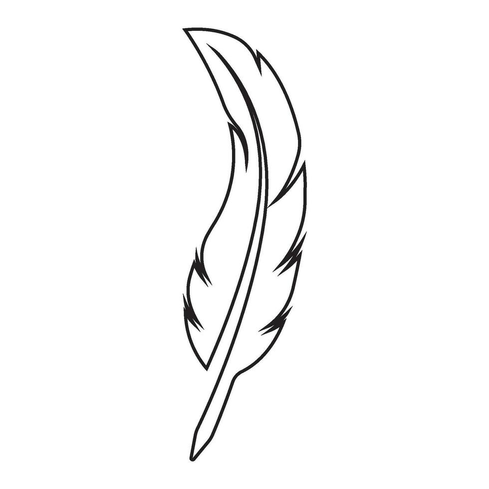 logo plume d'oie vecteur