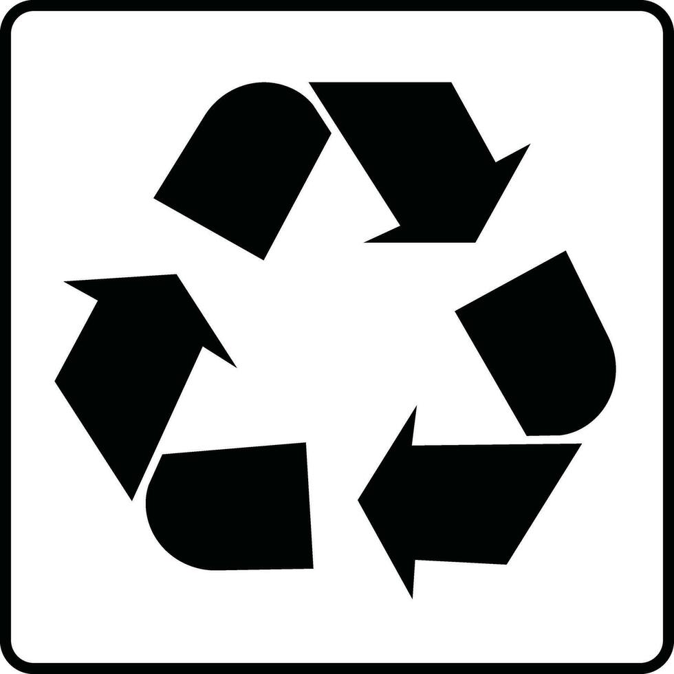 circulaire flèches. circulaire mouvement icône. recyclage symbole. rafraîchir et recharger modèle. vecteur