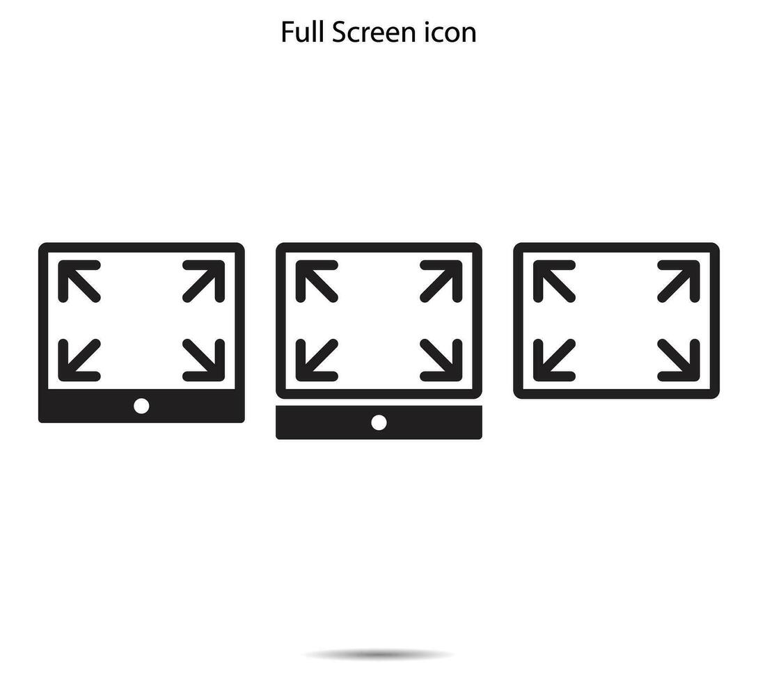 plein écran icône, vecteur illustration