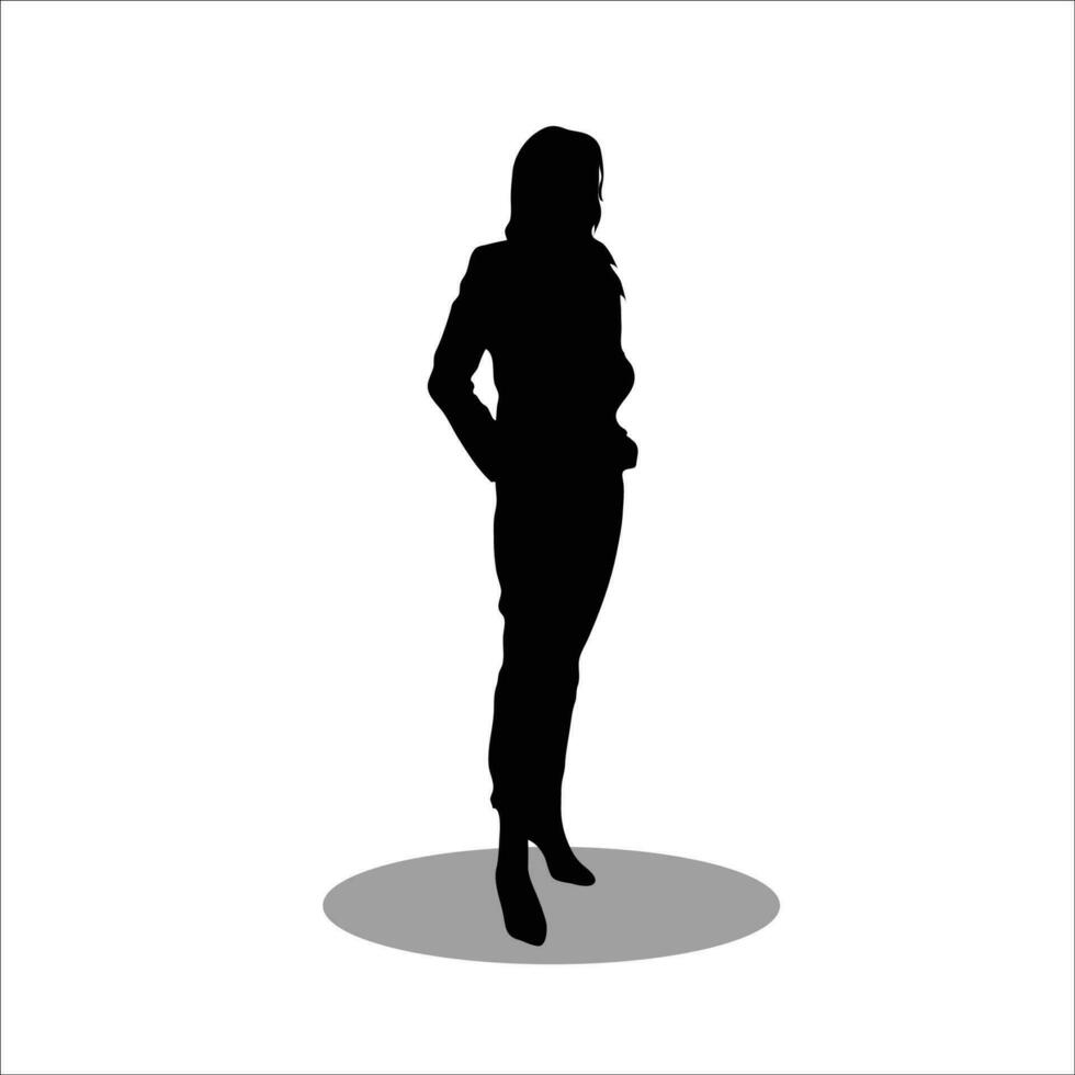 femmes silhouette vecteur