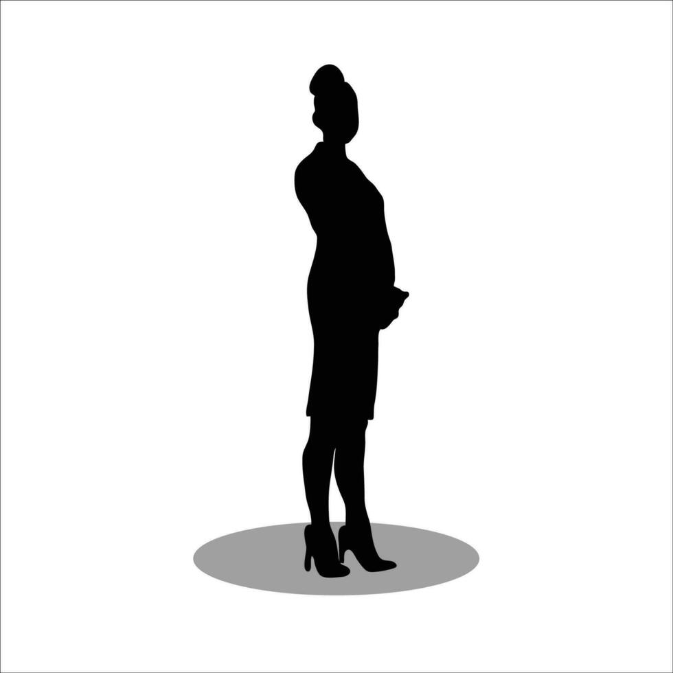 femmes silhouette vecteur