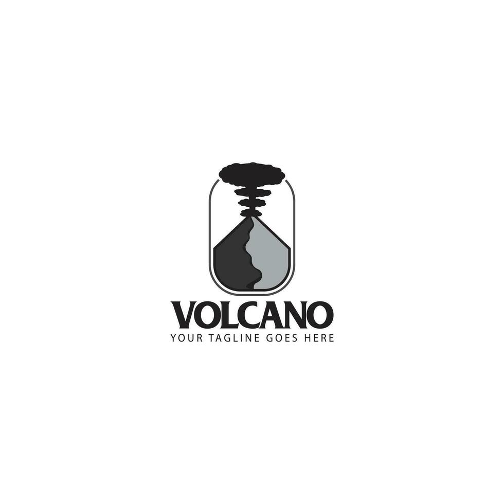 vecteur de logo de volcan