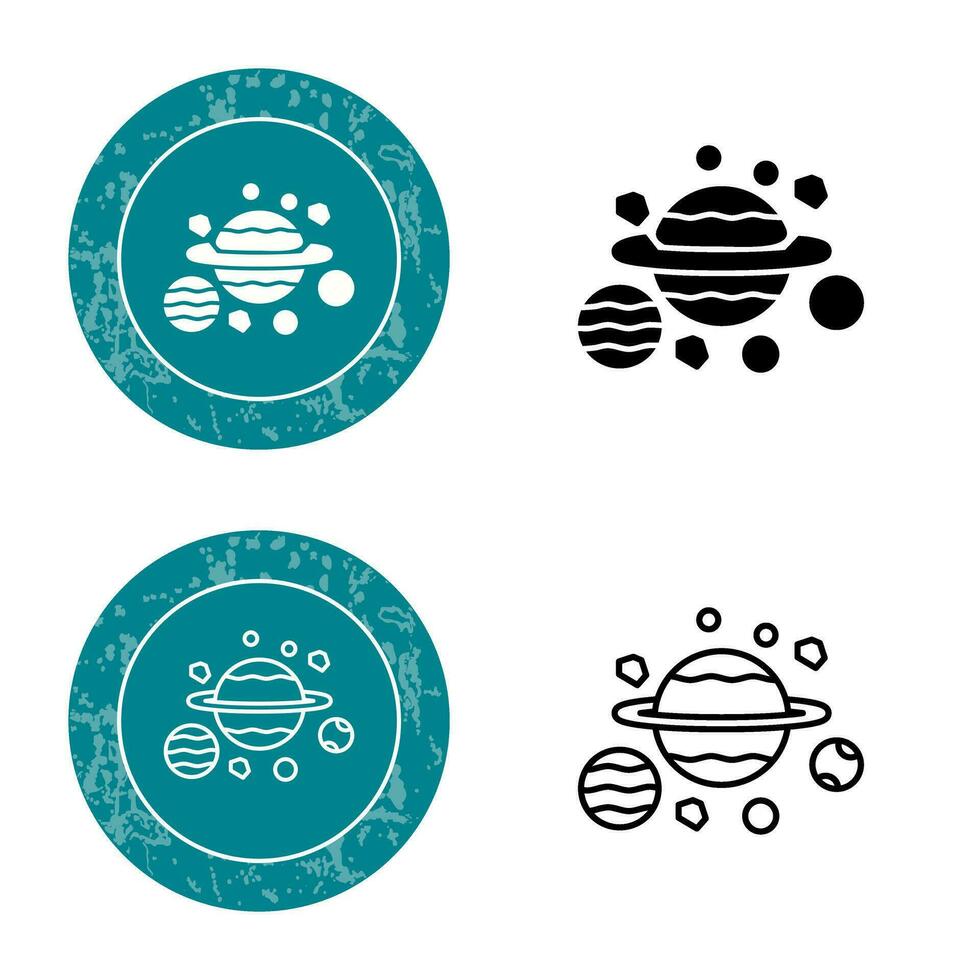 icône de vecteur de planètes