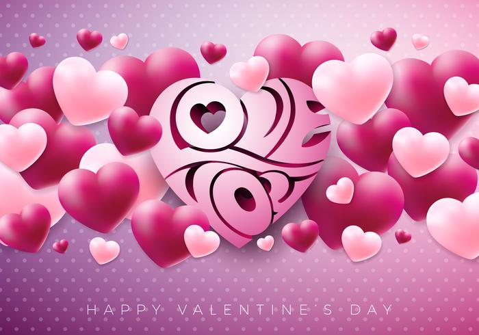 Happy Valentines Day Design vecteur