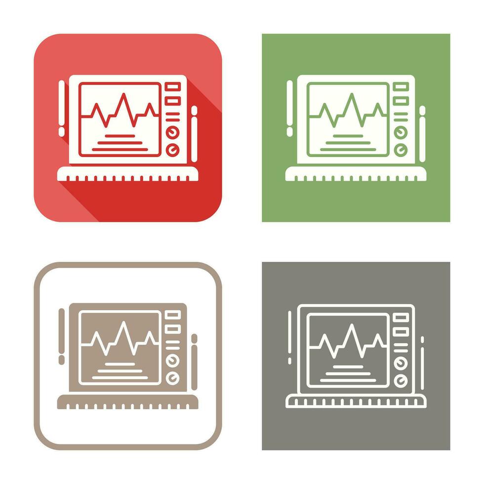 icône de vecteur de moniteur ekg