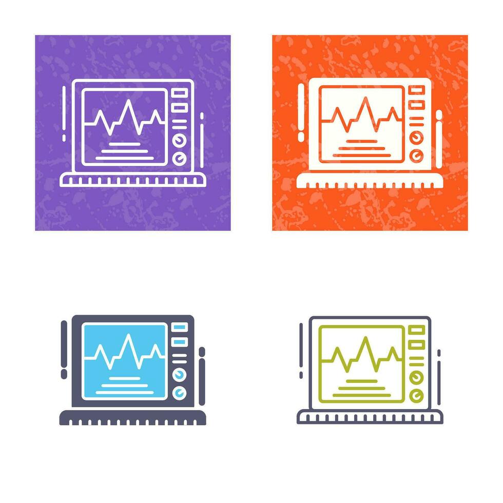 icône de vecteur de moniteur ekg