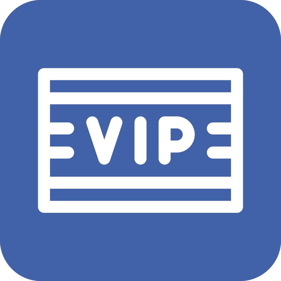 icône de vecteur de passe vip