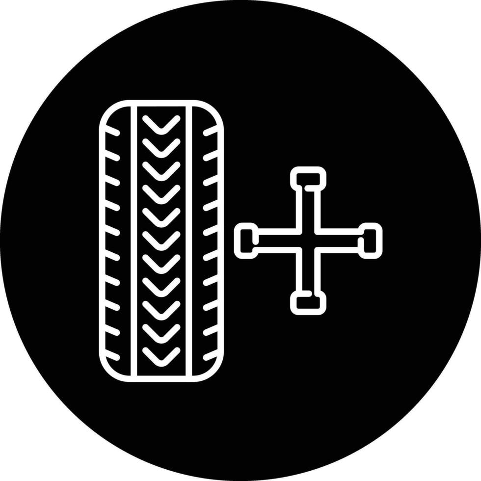 pneu entretien vecteur icône
