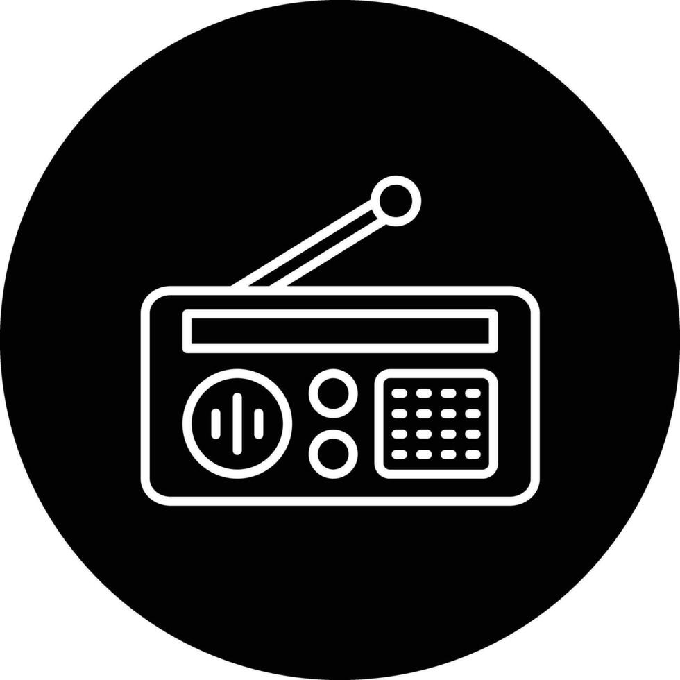 icône de vecteur radio