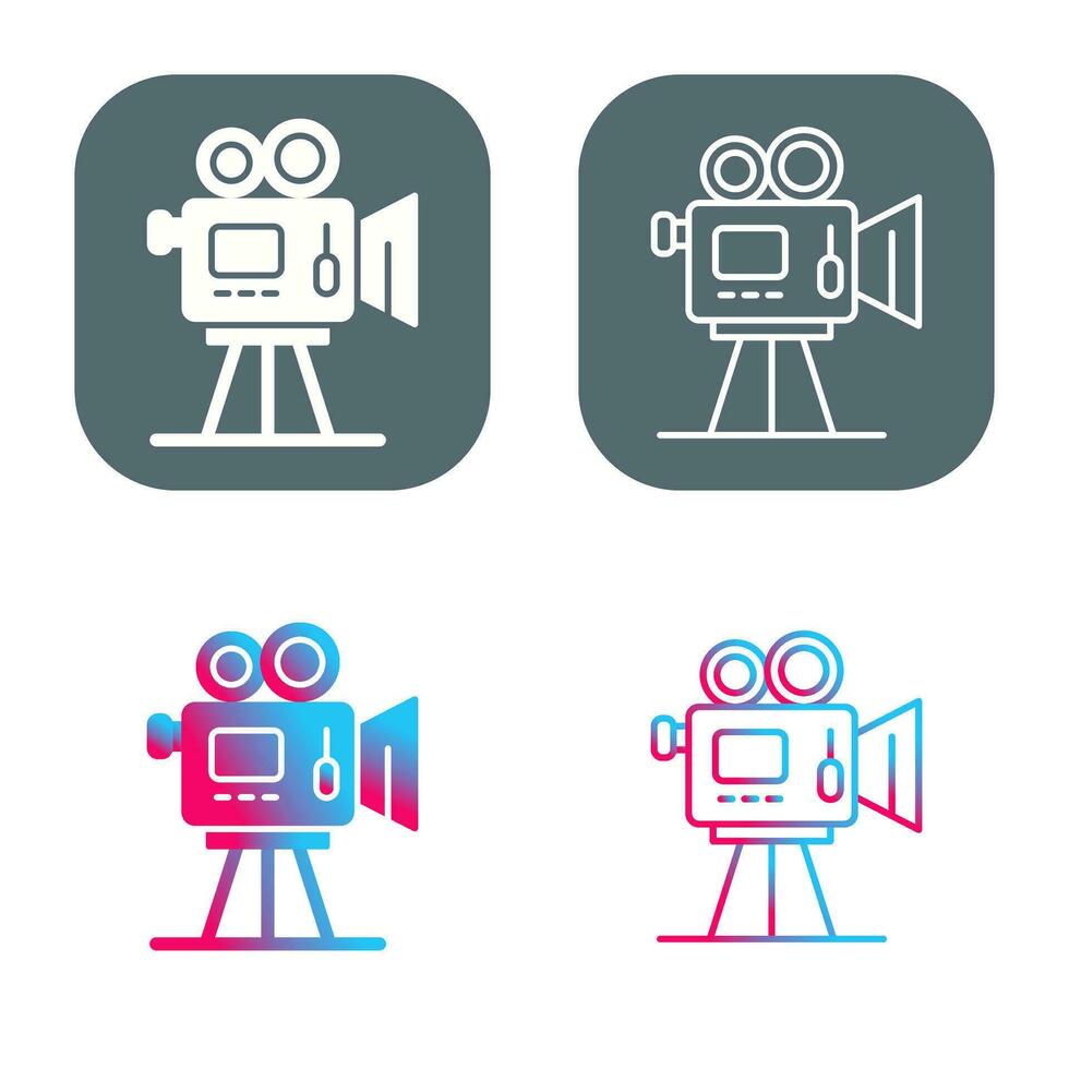 icône de vecteur de caméra vidéo