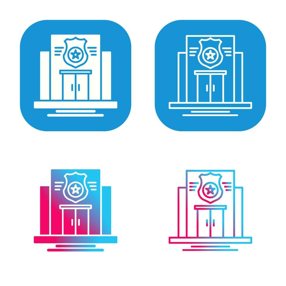 icône de vecteur de poste de police