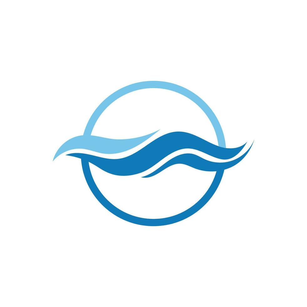 l'eau vague logo vecteur et symbole modèle