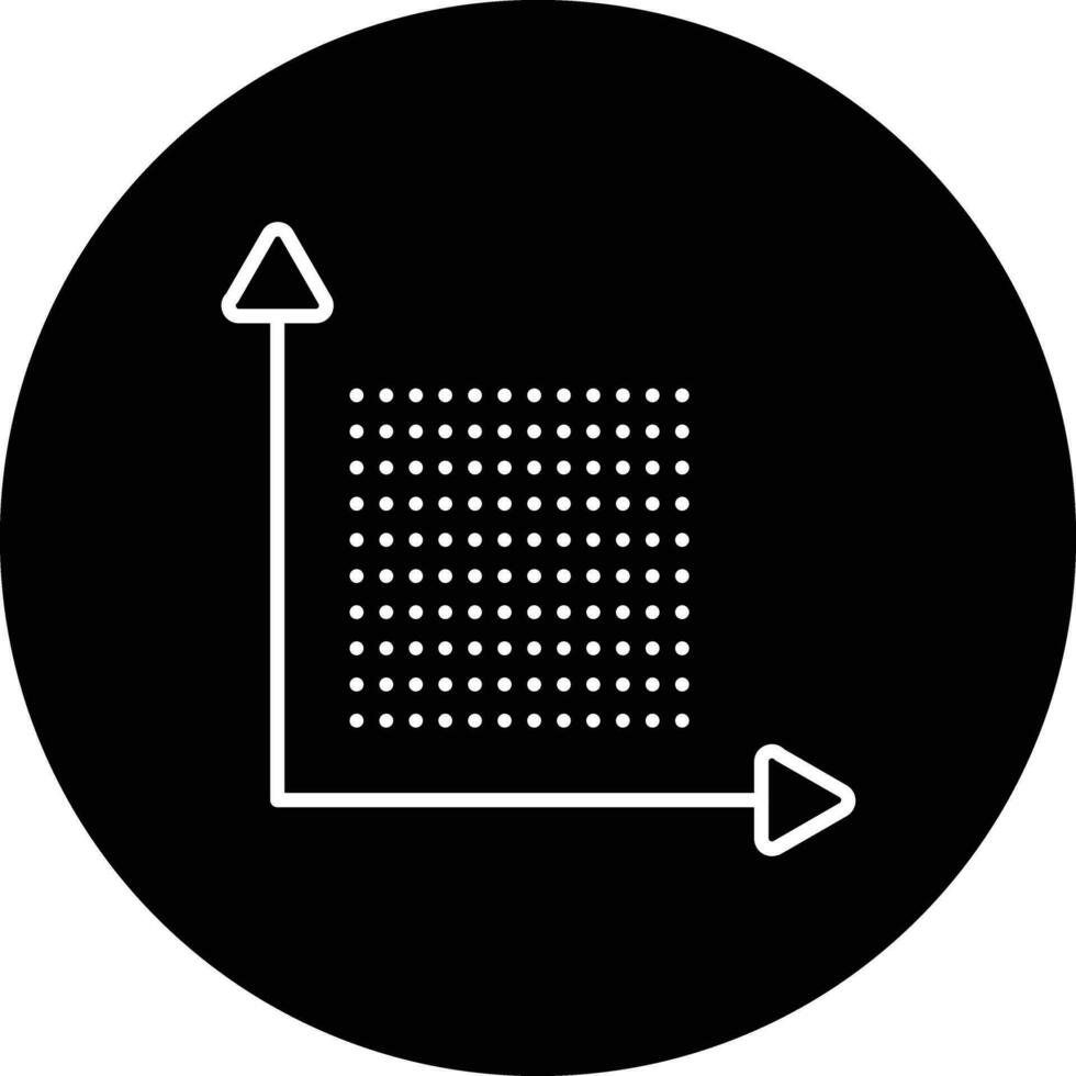 points par pouce vecteur icône