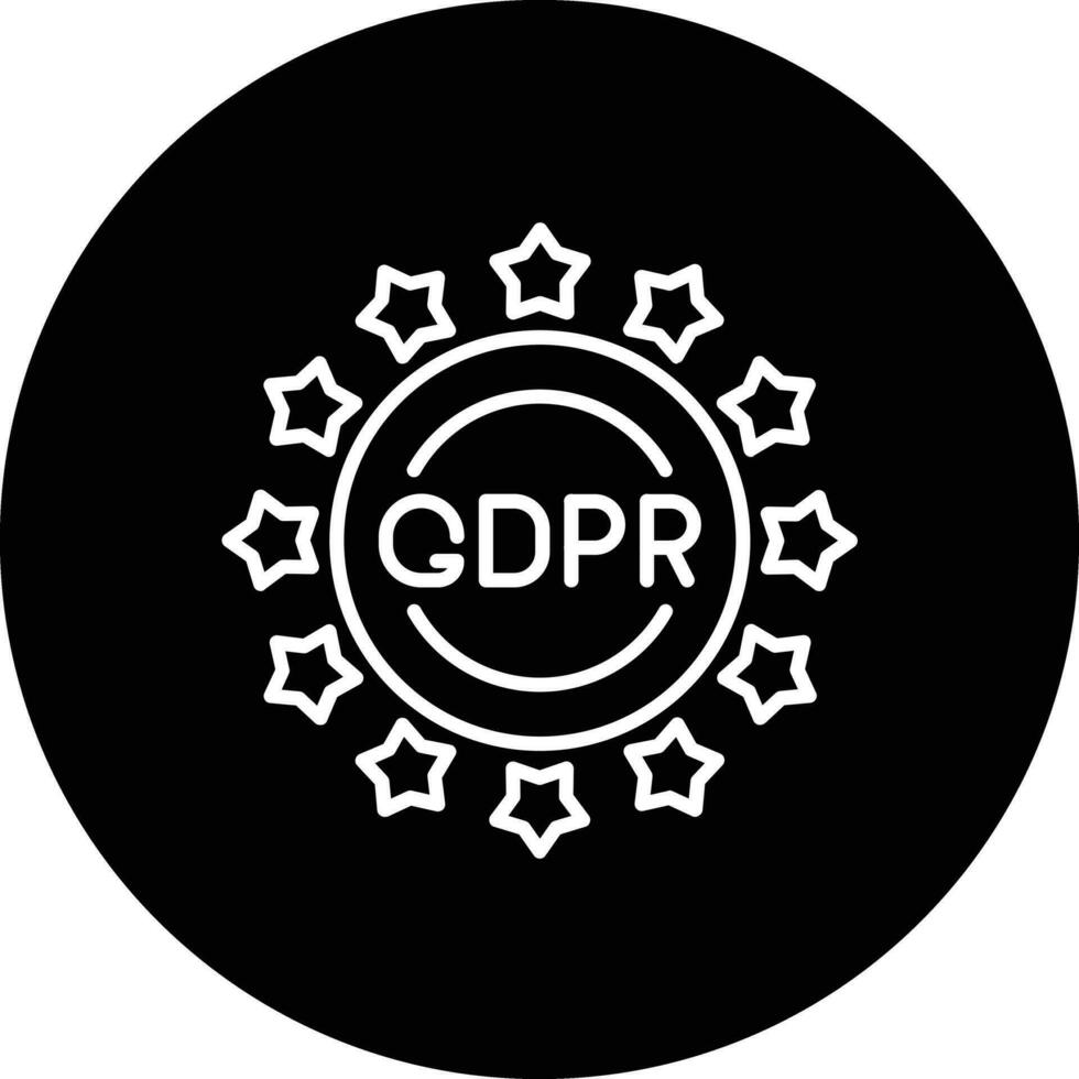 GDPR vecteur icône