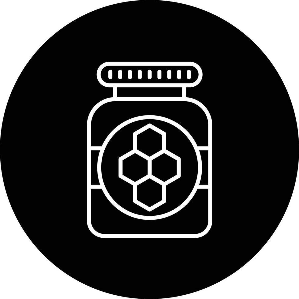 icône de vecteur de pot de miel