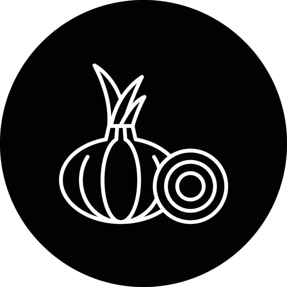 icône de vecteur d'oignon