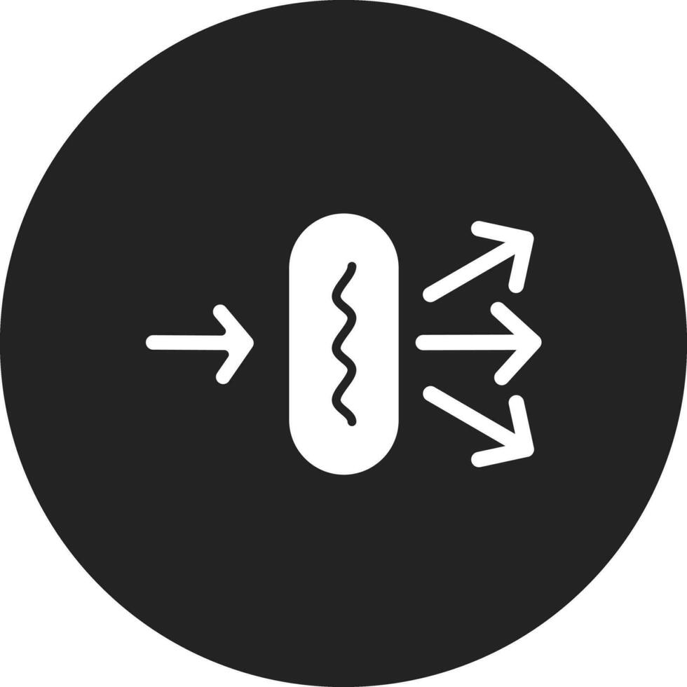 icône de vecteur de réfraction