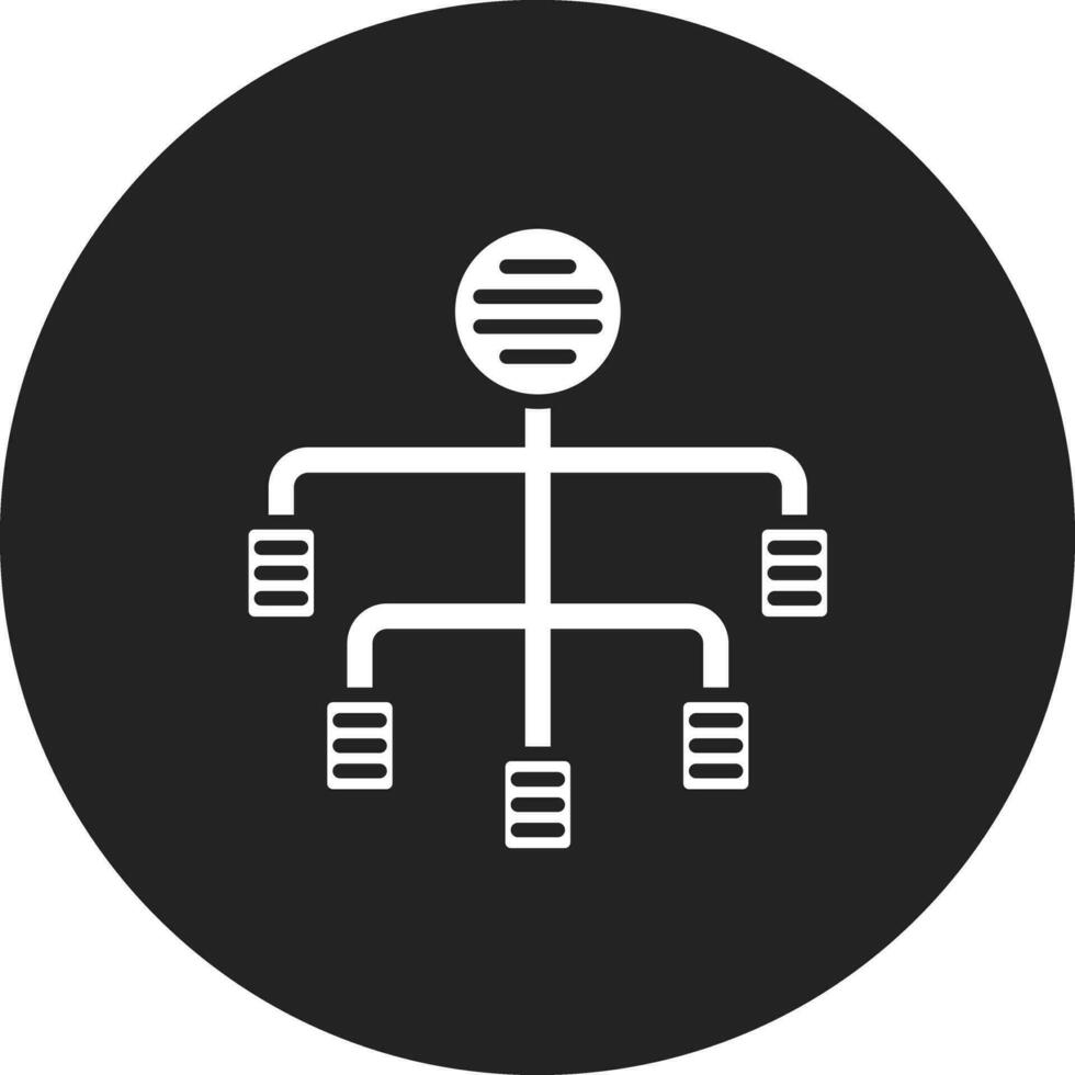 icône de vecteur d'organigramme