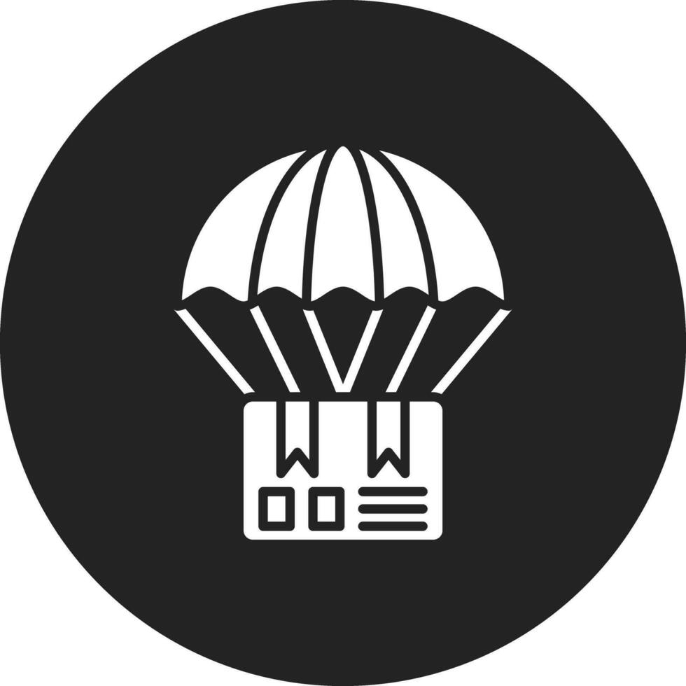 parachute livraison vecteur icône