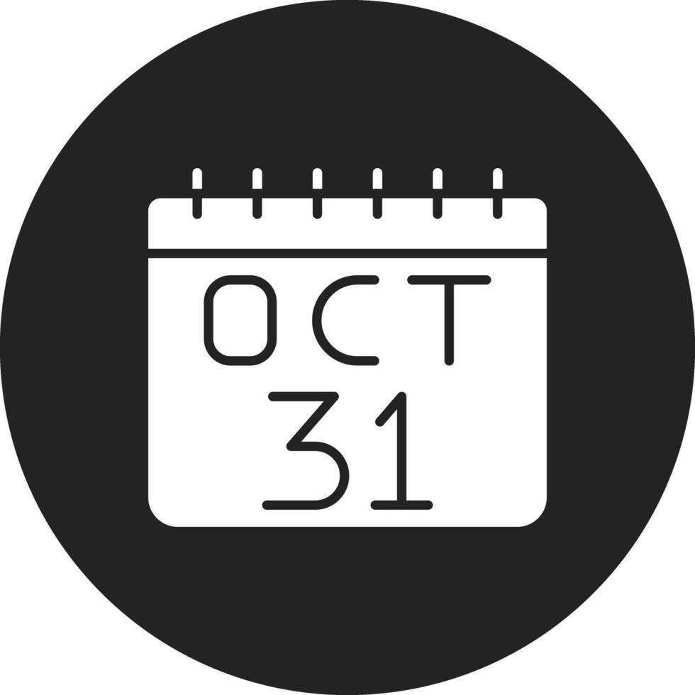 icône de vecteur du 31 octobre