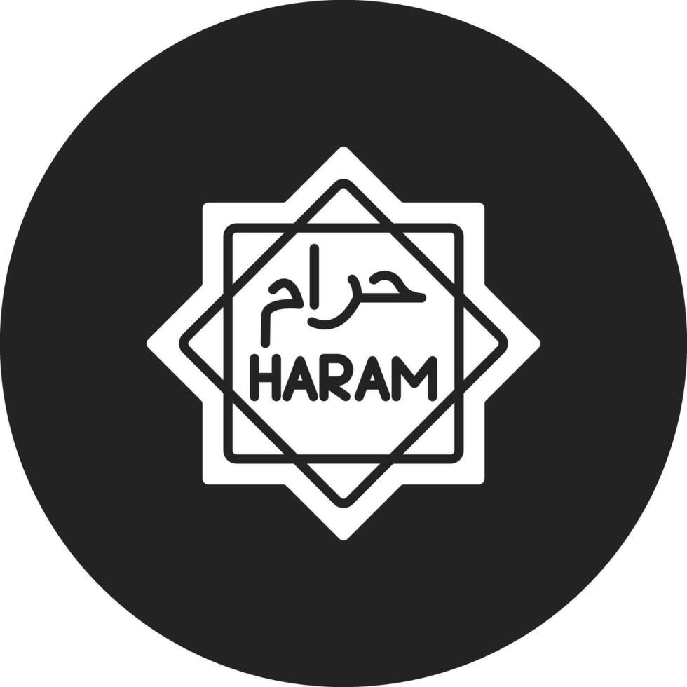 haram vecteur icône