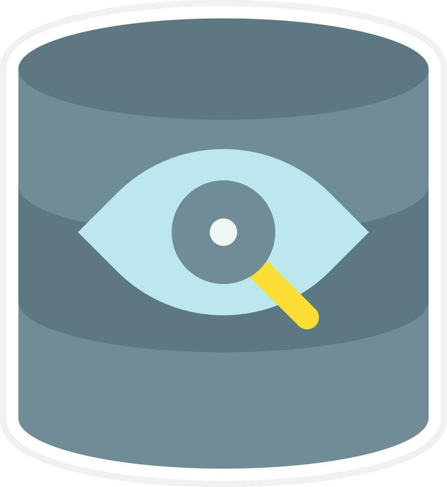 base de données vision vecteur icône