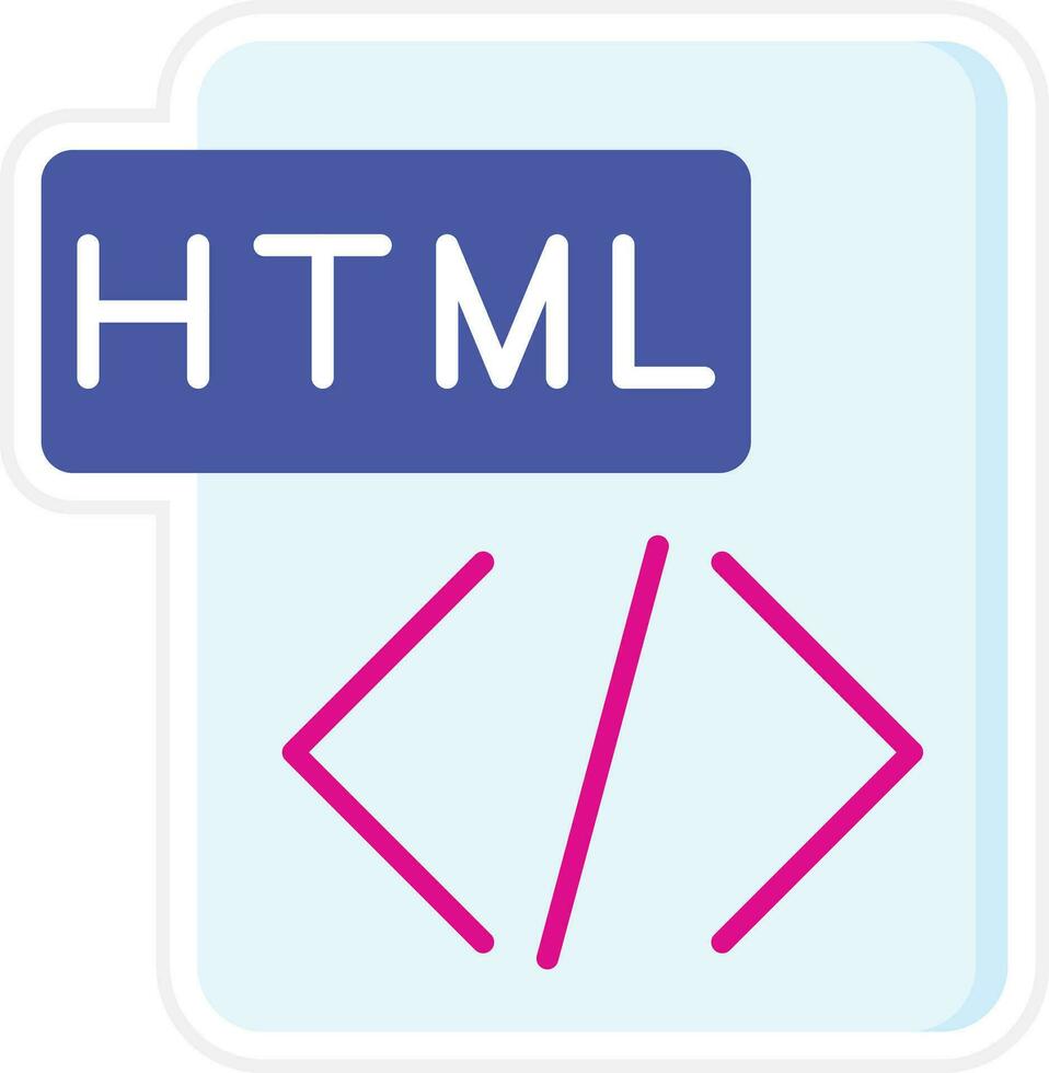 icône de vecteur html